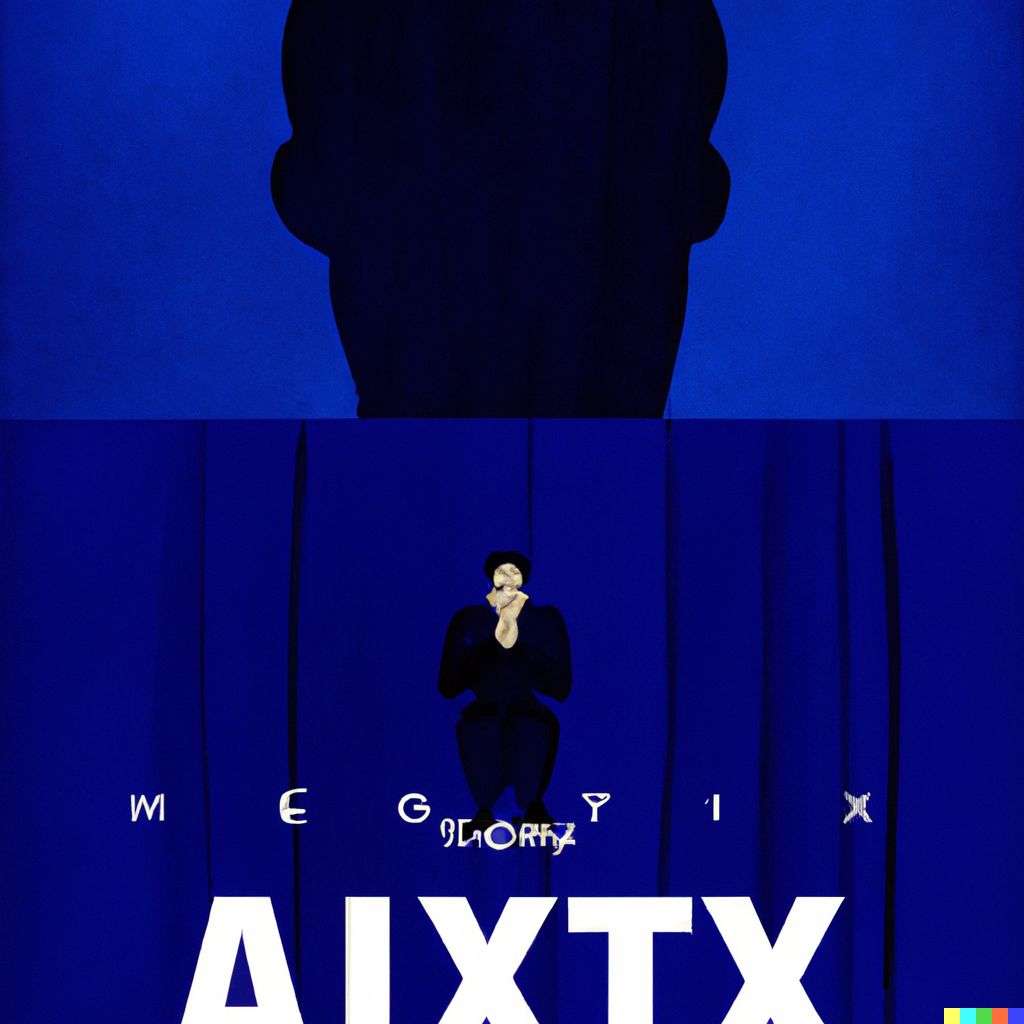 a representation of anxiety, promotional poster for an Oscar-winning movie